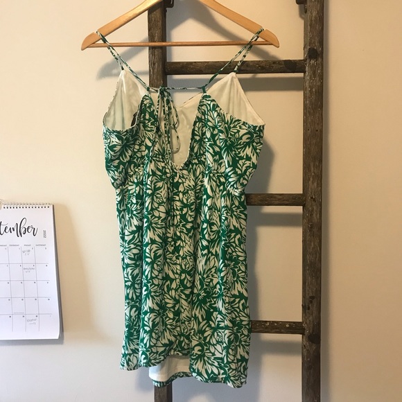 Lulu’s Green/White Floral Mini Dress - Picture 3 of 5
